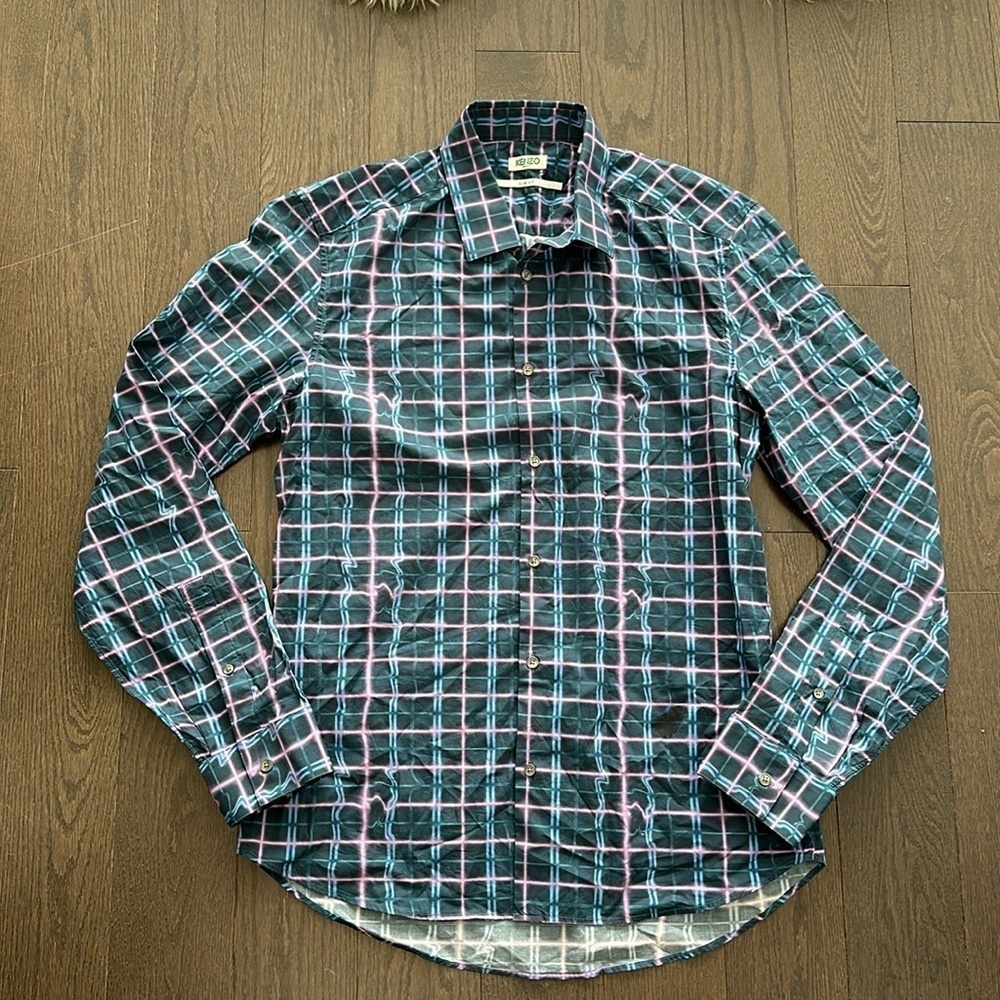 Kenzo Paris printed button up shirt 41/16